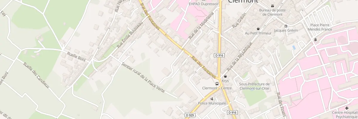 Plan du 37 Rue des Fontaines à Clermont