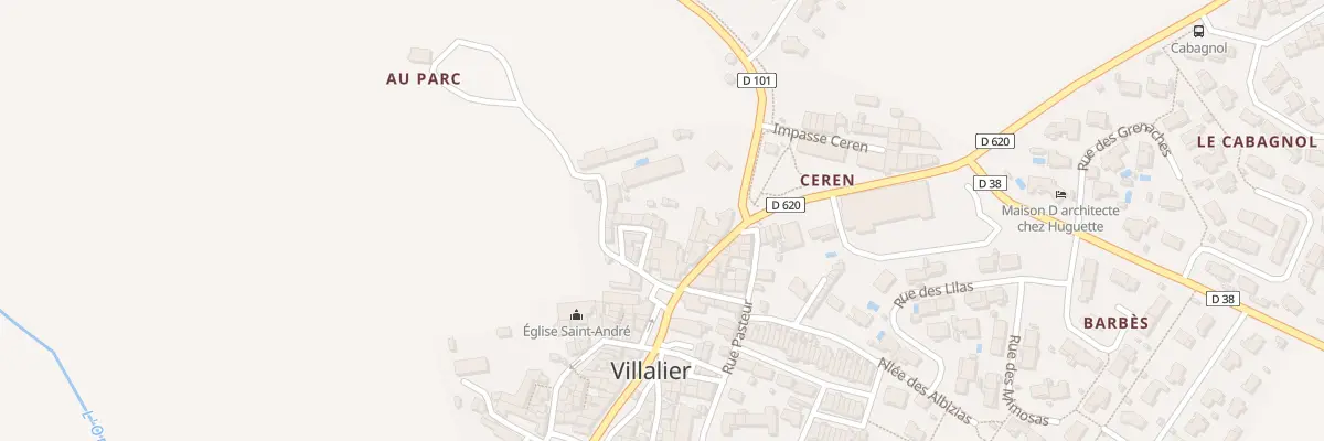 Plan du 61A Le Village à Villalier