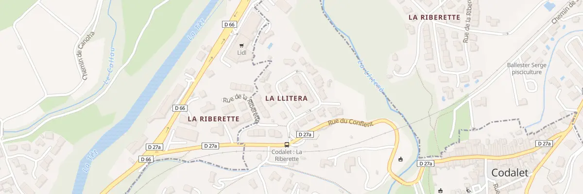 Plan du 4 Rue Marie Thérèse Camps à Codalet
