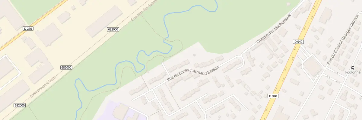 Plan du 25 Rue du Doc Armand Besson à Bourges