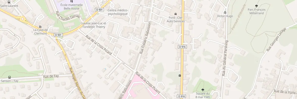 Plan du 26 Rue Frédéric Raboisson à Clermont