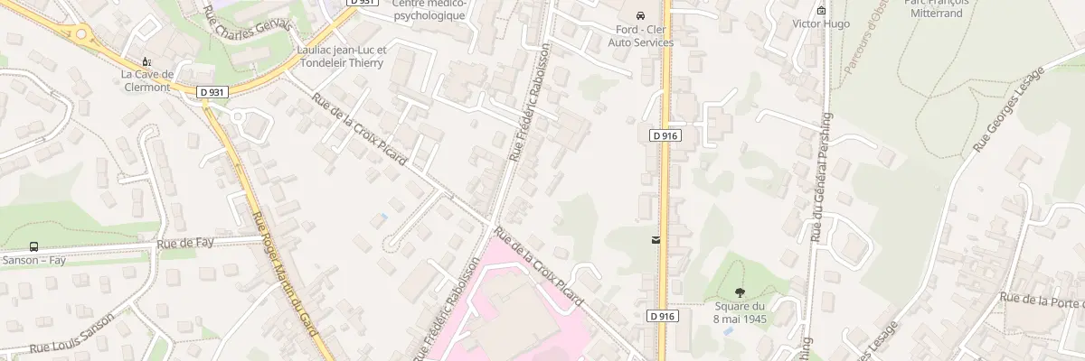 Plan du 18 Rue Frédéric Raboisson à Clermont