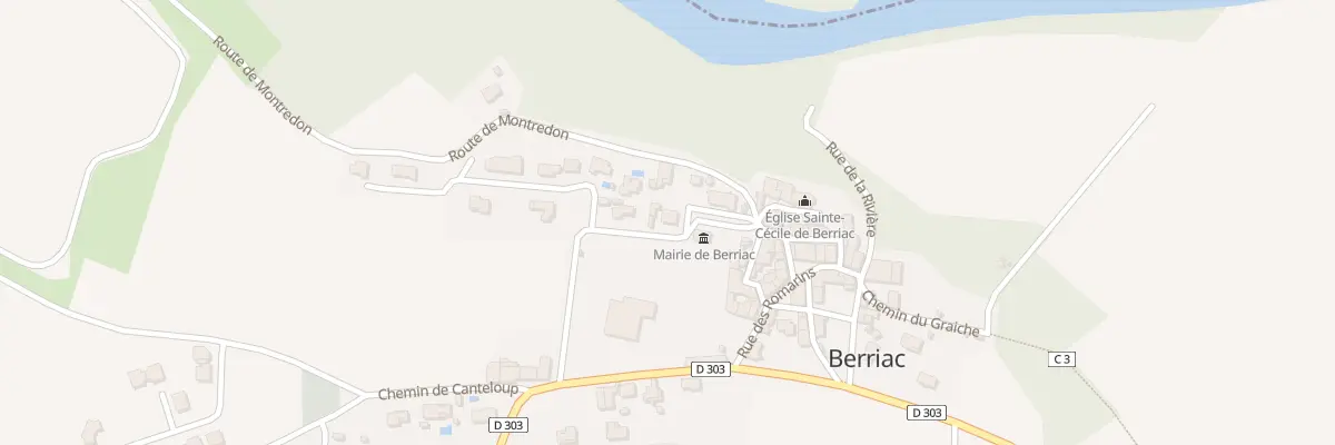 Plan du 1 Rue de la Mairie à Berriac