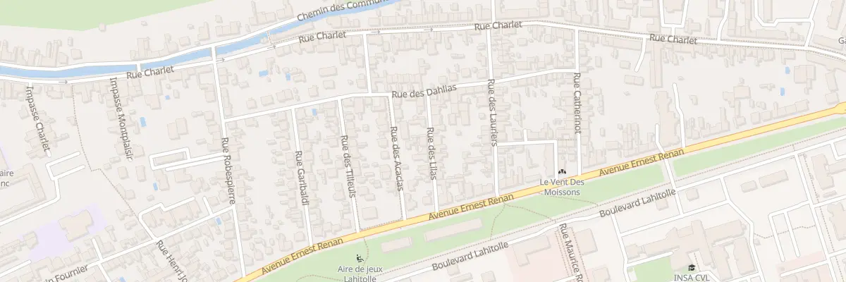 Plan du 9 Rue des Lilas à Bourges