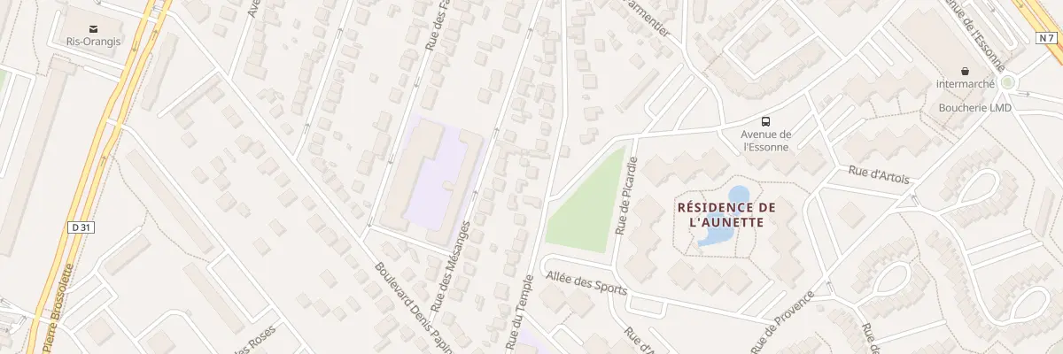 Plan du 66 Rue du Temple à Ris-Orangis