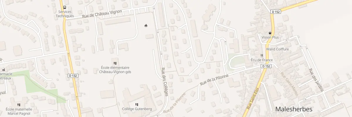 Plan du 29 Rue de Chateau Vignon au Malesherbois