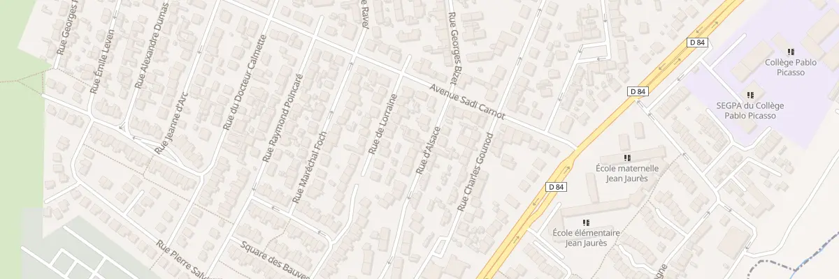 Plan du 13 Rue d’Alsace à Garges-lès-Gonesse