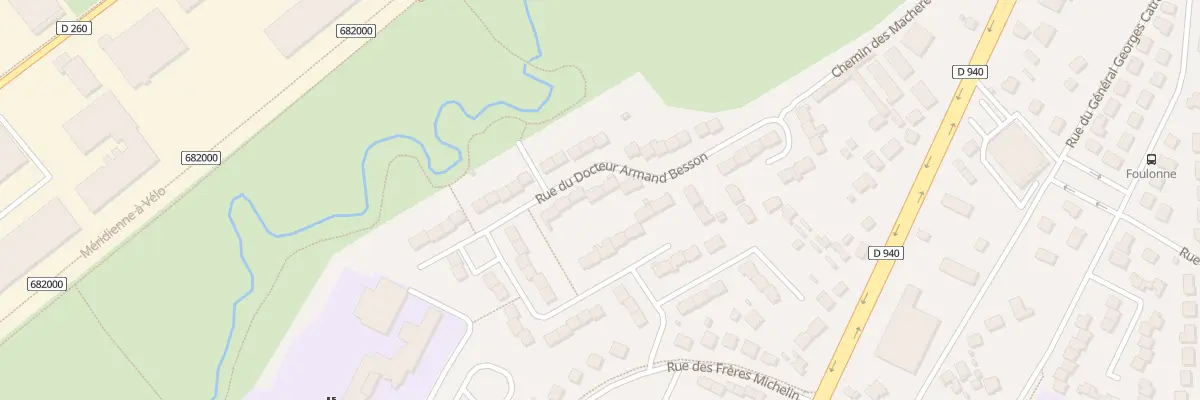 Plan du 8 Rue du Doc Armand Besson à Bourges