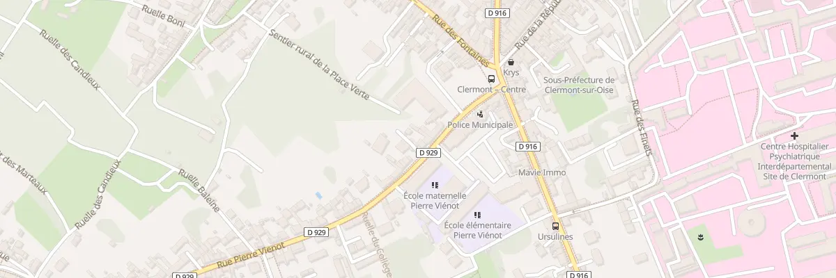 Plan du 10 Rue Pierre Viénot à Clermont