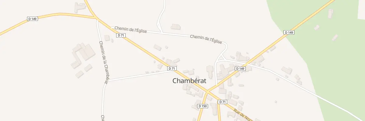 Plan du 8 Rue de la Poste à Chambérat