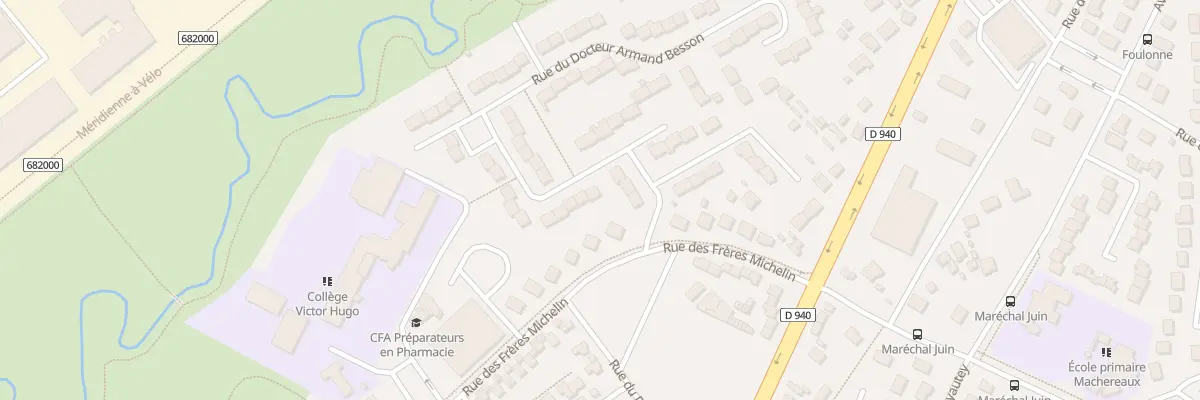 Plan du 9 Rue du Doc Zamenhof à Bourges