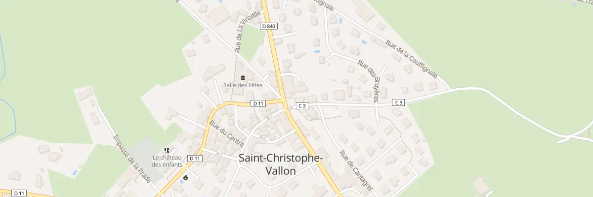 Plan du 2 Rte de Decazeville à Saint-Christophe-Vallon