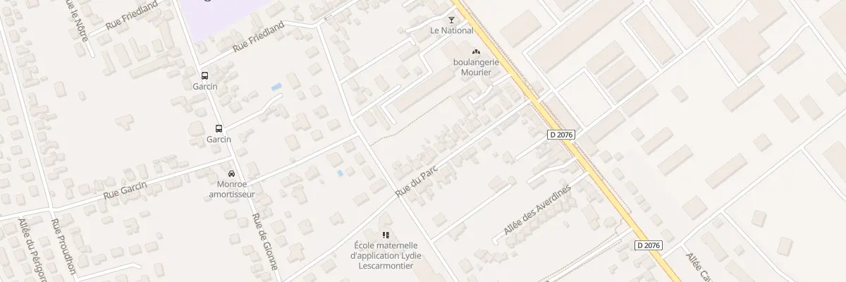 Plan du 22 Rue du Parc à Bourges