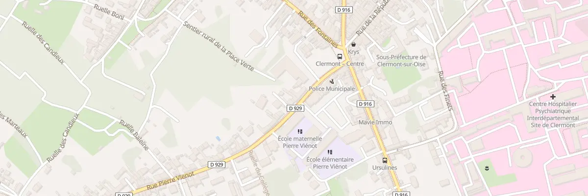 Plan du 8 Rue Pierre Viénot à Clermont