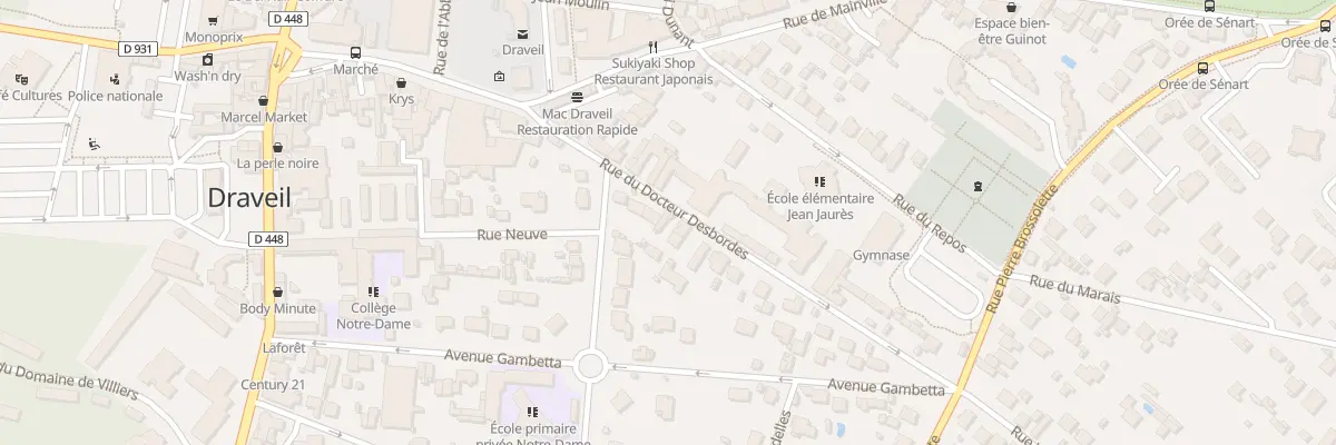 Plan du 10B Rue du Docteur Desbordes à Draveil