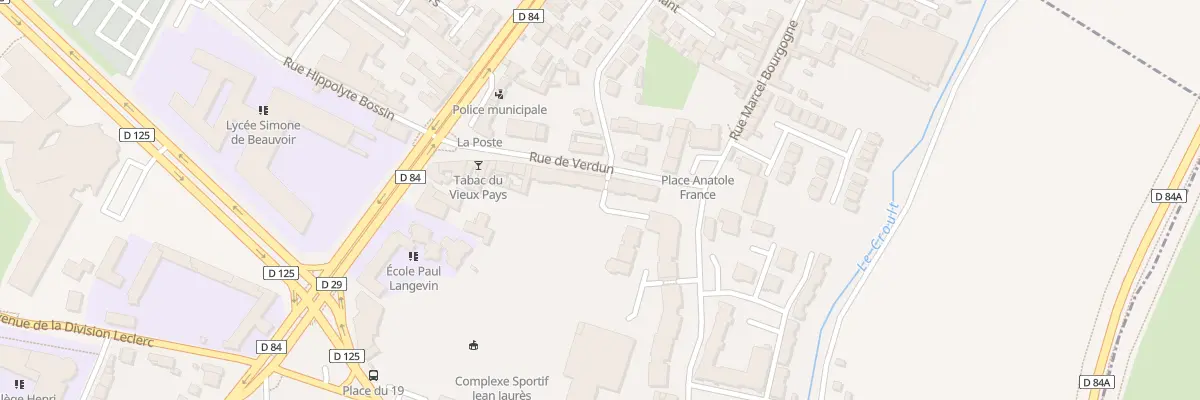 Plan du 1B Rue de Verdun à Garges-lès-Gonesse
