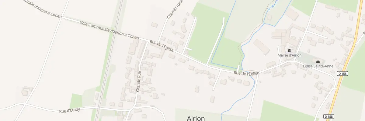 Plan du 33 Rue de l’Eglise à Airion