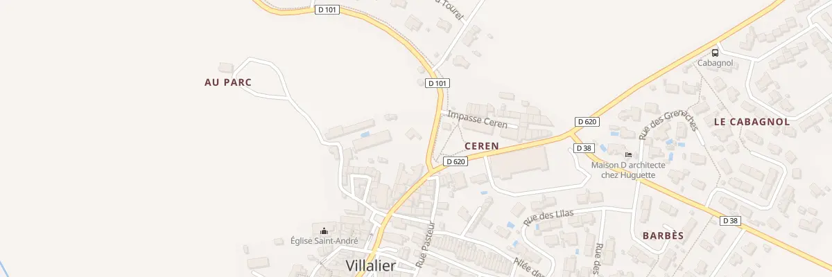 Plan du 72A Le Village à Villalier