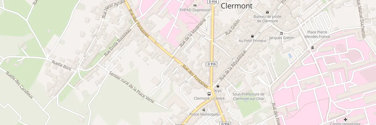 Plan du 22 Rue des Fontaines à Clermont
