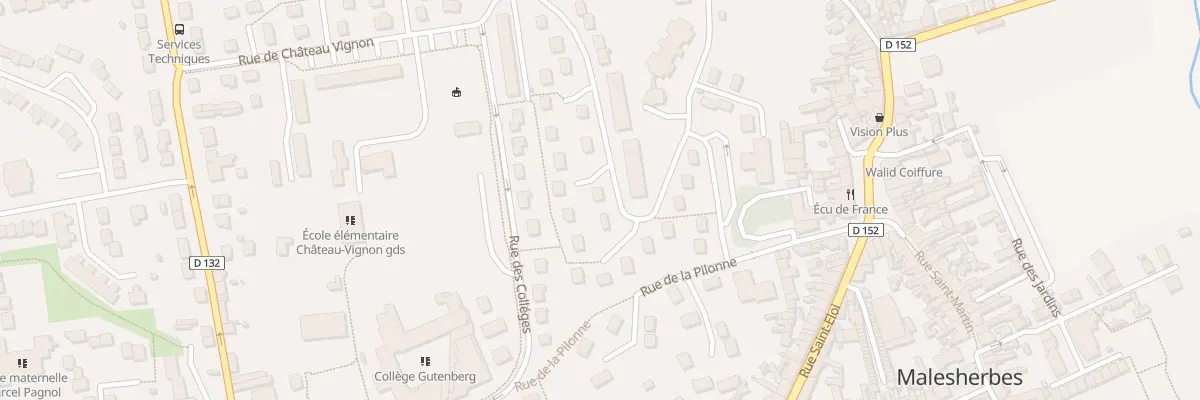 Plan du 25 Rue de Chateau Vignon au Malesherbois