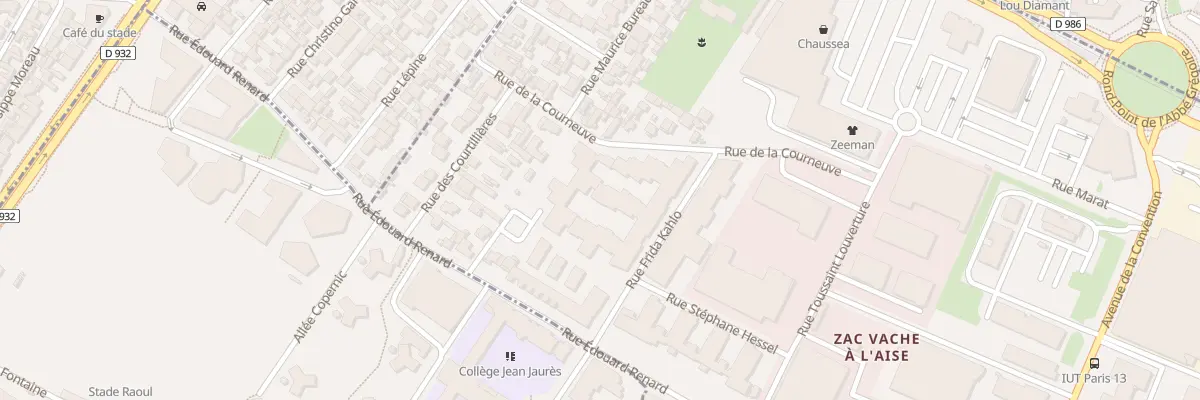 Plan du 24 Rue Frida Kahlo à Bobigny