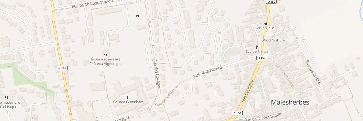 Plan du 23 Rue de Chateau Vignon au Malesherbois