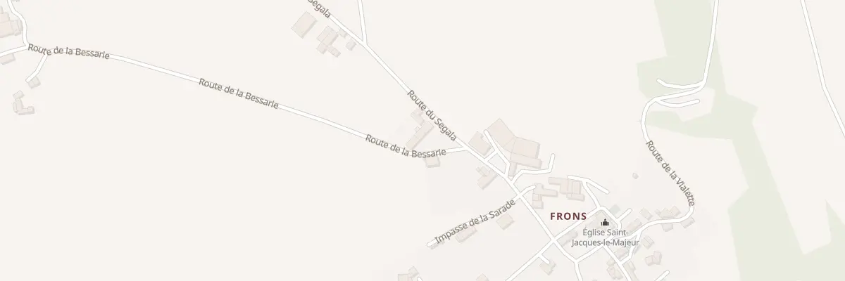 Plan du 5068 Frons à Camjac