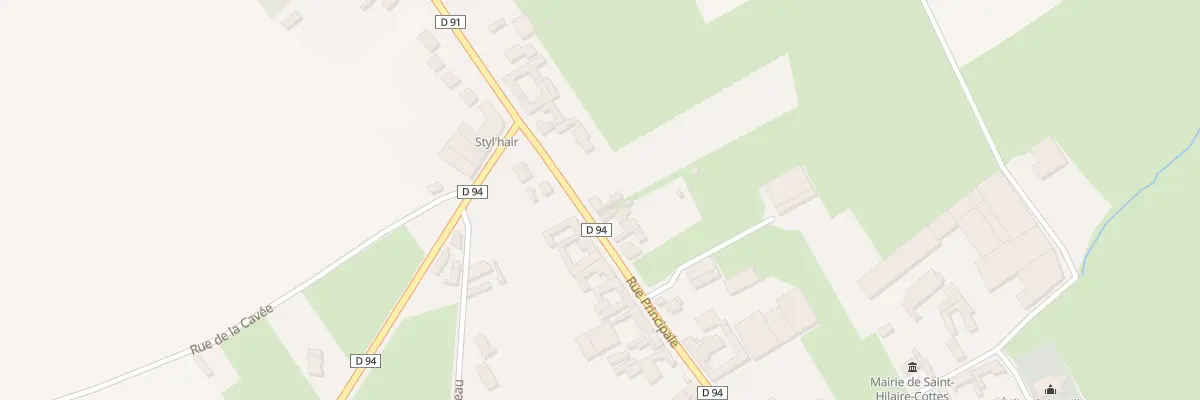 Plan du 25 Rue Principale à Saint-Hilaire-Cottes
