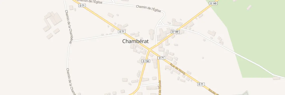 Plan du 3 Rue de la Poste à Chambérat