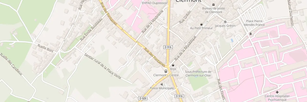 Plan du 16 Rue des Fontaines à Clermont
