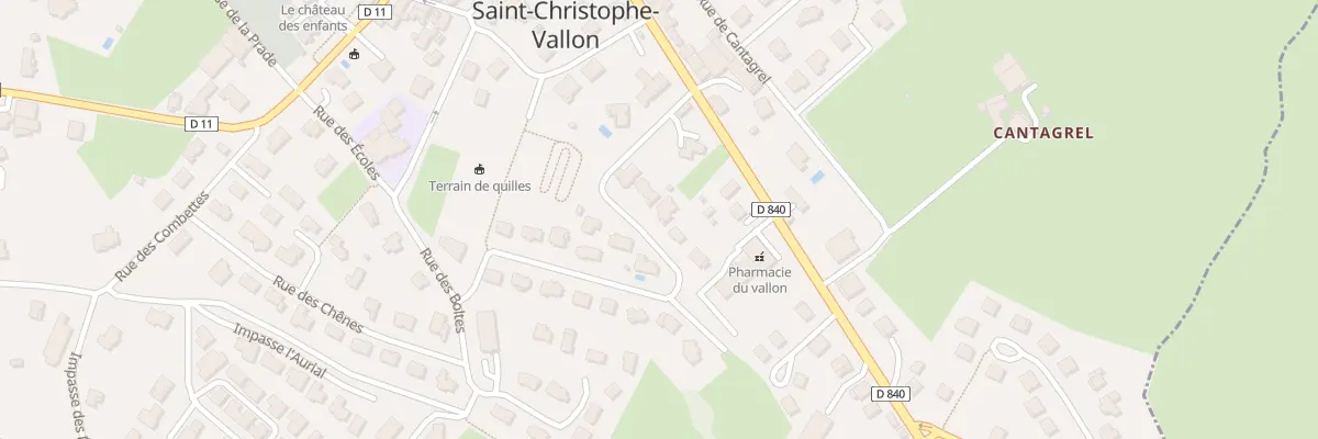 Plan du 7 Rue des Pouzes à Saint-Christophe-Vallon