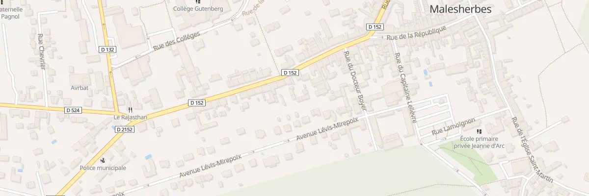 Plan du 53 Rue de la République au Malesherbois
