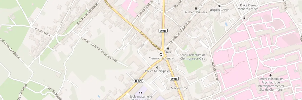 Plan du 7 Rue des Fontaines à Clermont