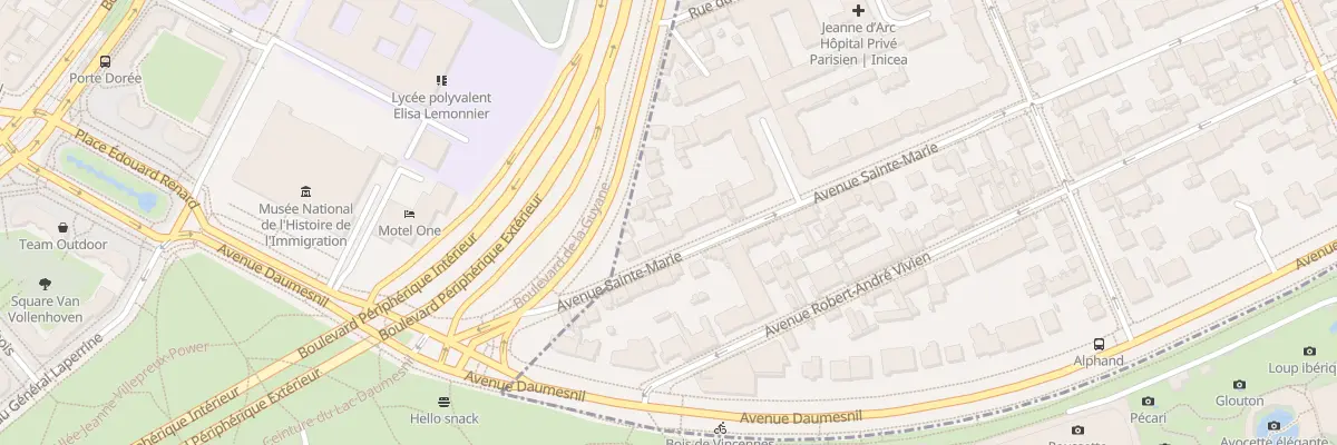 Plan du 68 Av Sainte-marie à Saint-Mandé