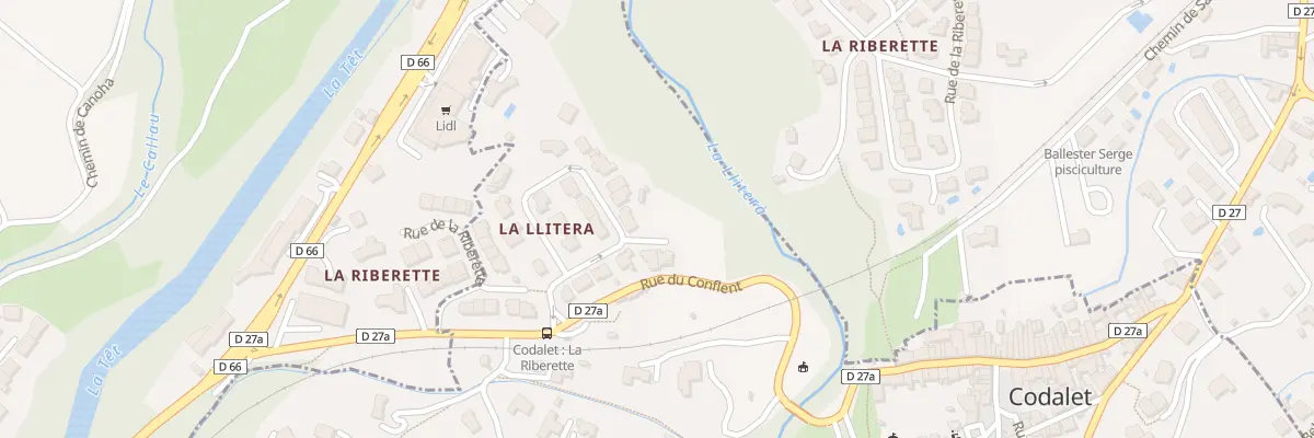 Plan du 101 Llitera à Codalet