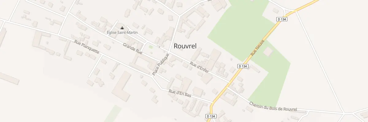 Plan du 2 Rue d’Enfer à Rouvrel
