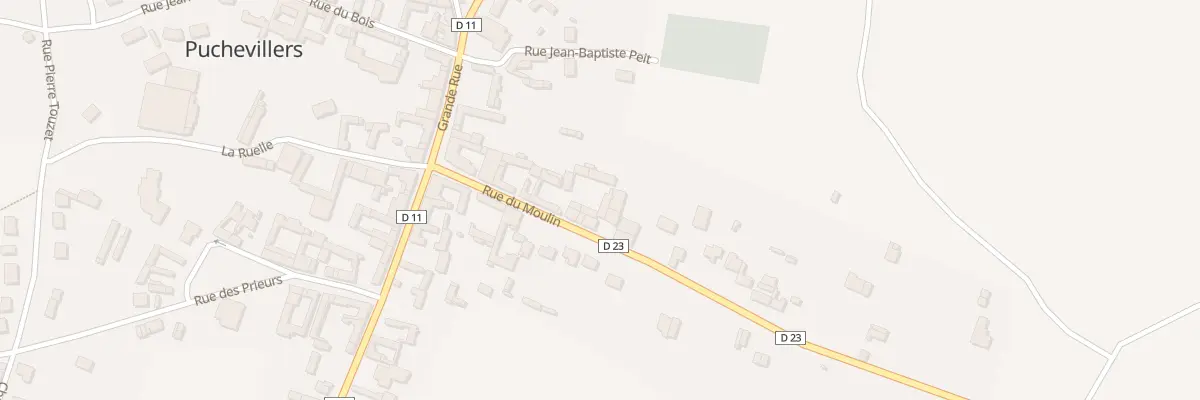 Plan du 7 Rue du Moulin à Puchevillers