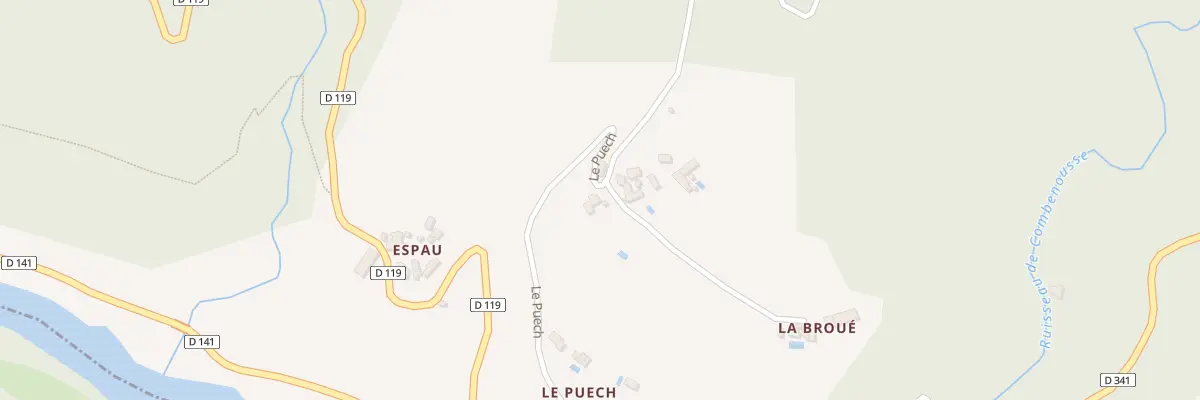 Plan du 5046 Le Puech à Vieillevie