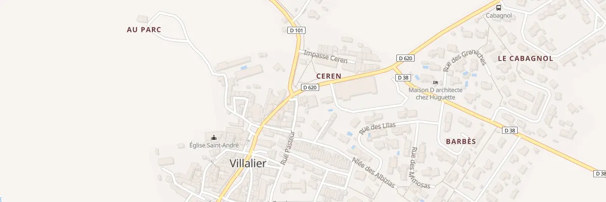 Plan du 74 Le Village à Villalier