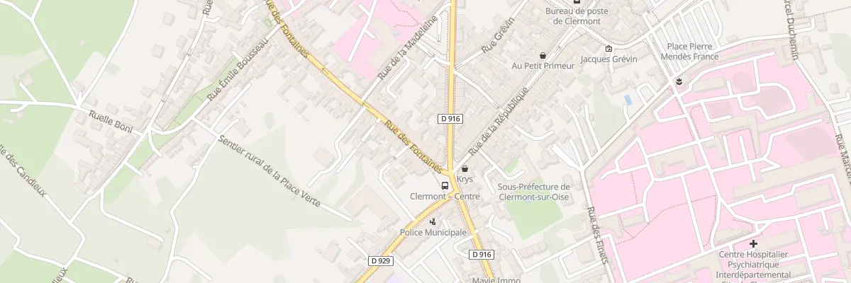 Plan du 8 Rue des Fontaines à Clermont