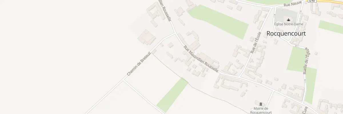 Plan du 45 Rue Maximilien Rousselle à Rocquencourt