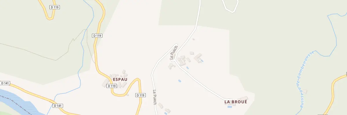 Plan du 6030 Le Puech à Vieillevie