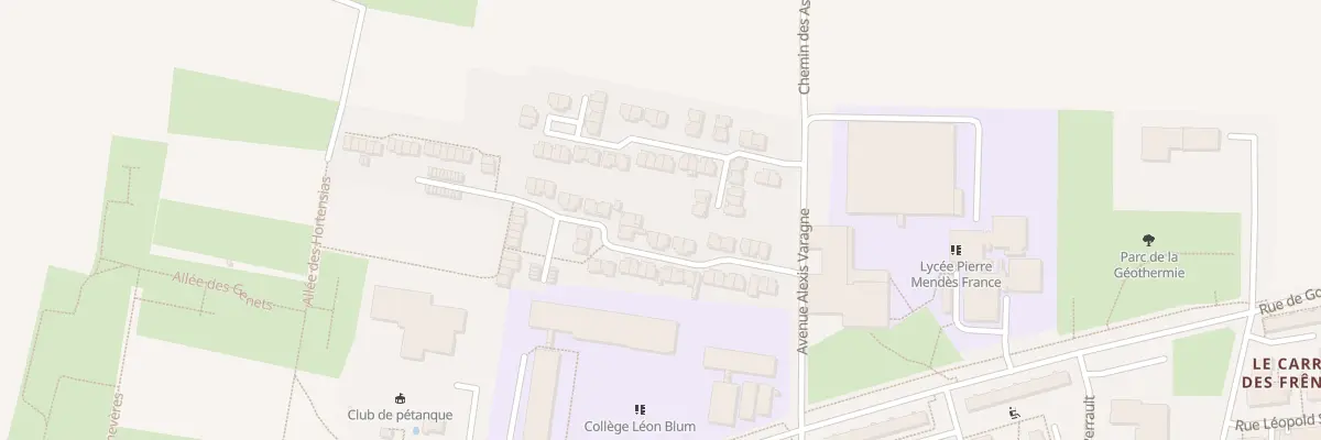Plan du 20 Rue Eugene Sue à Villiers-le-Bel