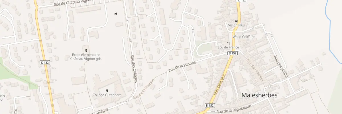 Plan du 13 Rue de Chateau Vignon au Malesherbois