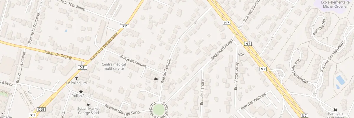 Plan du 25 Rue du Temple à Ris-Orangis