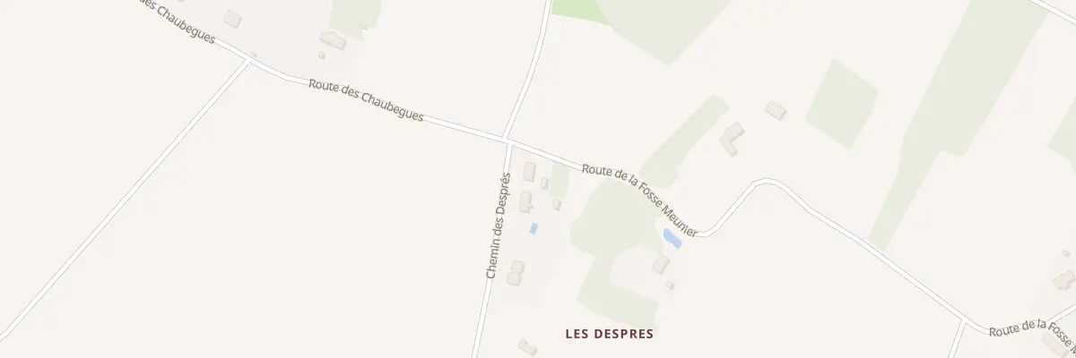 Plan du 1 Che des Després à Montliard