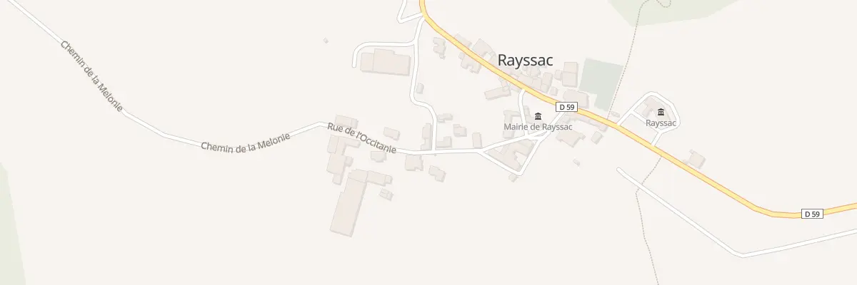 Plan du 5015 Le Village à Rayssac