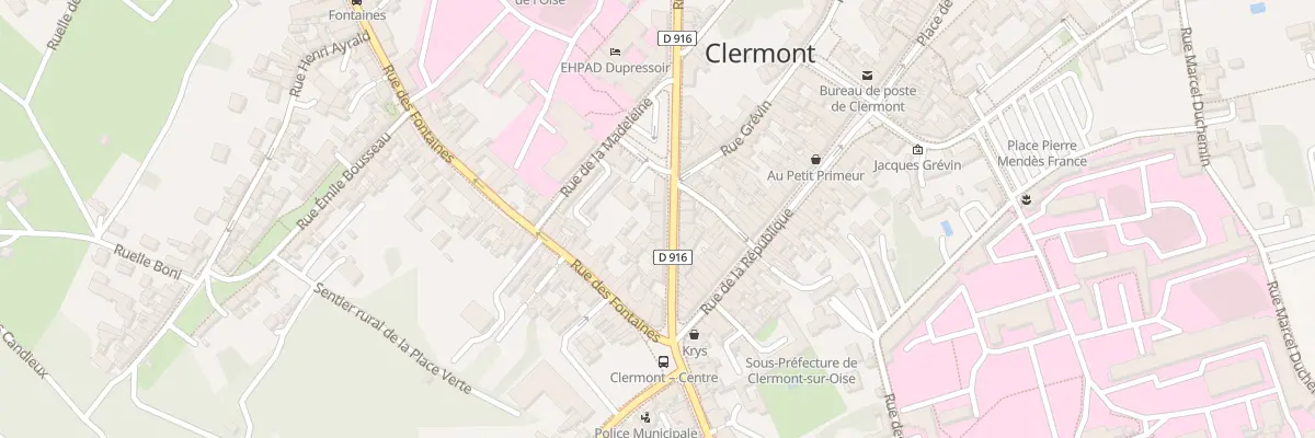Plan du 13 Rue du Général de Gaulle à Clermont