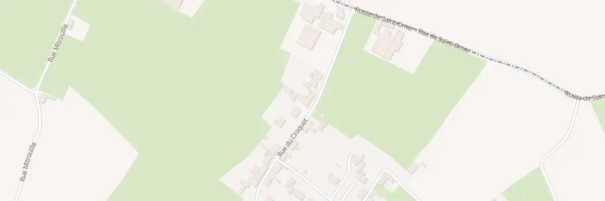 Plan du 1247 Rue du Croquet à Blaringhem