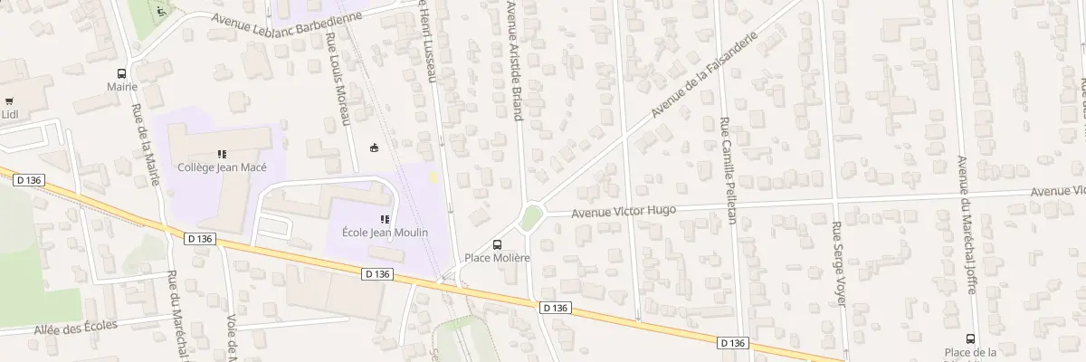 Plan du 2 Pl Molière à Villeneuve-le-Roi